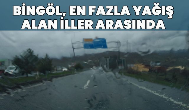 Bingöl'de Metrekareye Rekor Yağış!