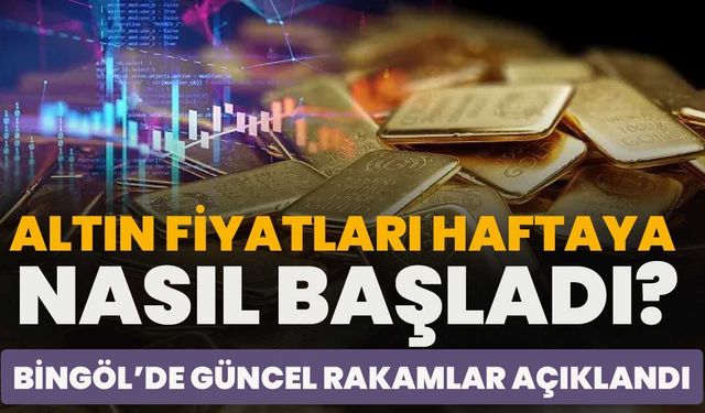 Altın Fiyatları Haftaya Nasıl Başladı? Bingöl’de Güncel Rakamlar Açıklandı