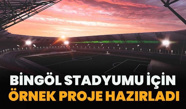 Bingölspor Stadyumu İçin Örnek Proje Hazırladı