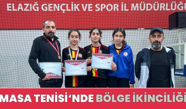 Bingöl Masa Tenisi Takımı ‘Bölge İkincisi’ Oldu