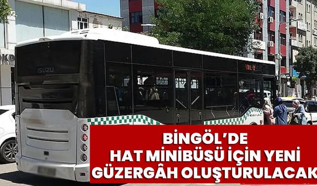 Bingöl’de Hat Minibüsü İçin Yeni Güzergâh Oluşturulacak