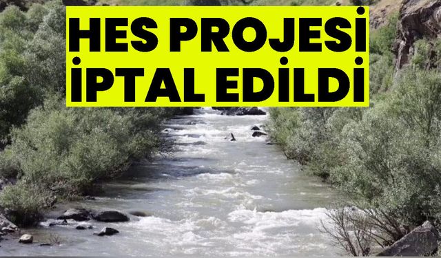 HES Projesi İptal Edildi