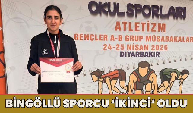 Bingöllü Atlet, Grup Müsabakalarında İkinci Oldu