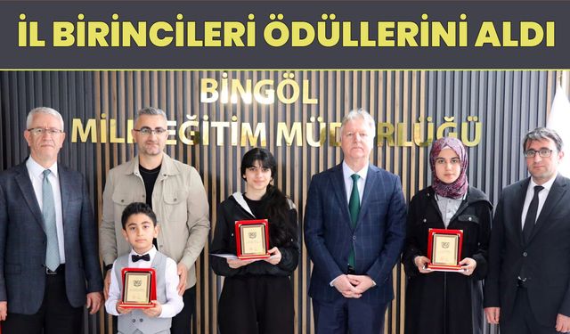 Bingöl İl Milli Eğitim Müdürlüğü’nde Ödül Töreni