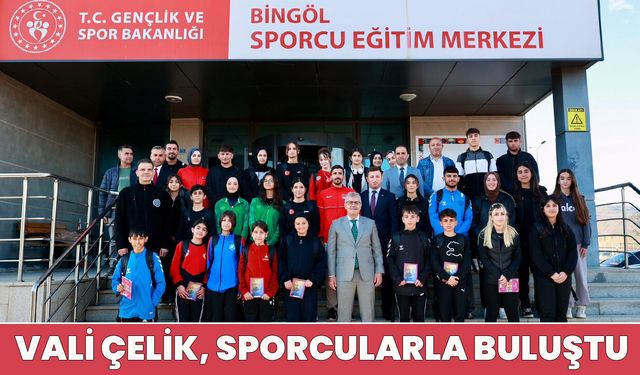 Vali Çelik, Genç Sporcularla Biraraya Geldi