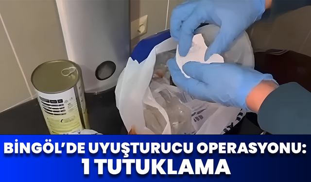 Bingöl’de Narkotik Operasyonu: 1 Tutuklama