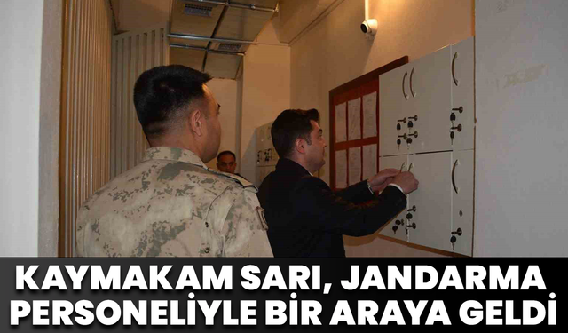 Kaymakam Sarı, Jandarma Personeliyle Bir Araya Geldi