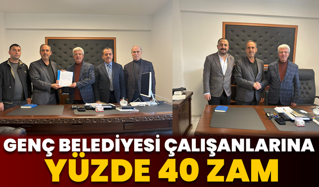 Genç Belediyesi Çalışanlarına Yüzde 40 Zam