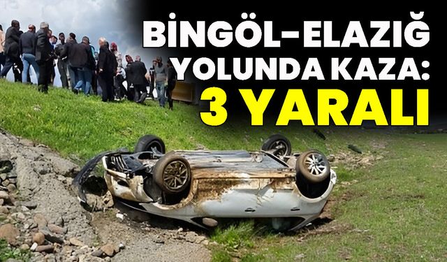 Bingöl-Elazığ Yolunda Kaza: 3 Yaralı