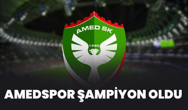 Amedspor Şampiyon Oldu