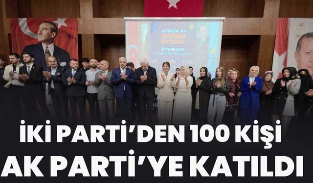 Diyarbakır’da 100 Kişi AK Parti’ye Katıldı