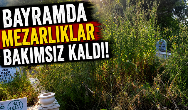 Bayramda Mezarlıklar Bakımsız Kaldı!