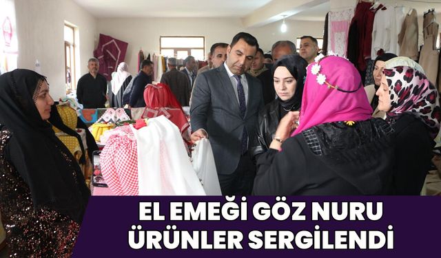 Karlıova’da El Emeği Göz Nuru Ürünler Sergilendi
