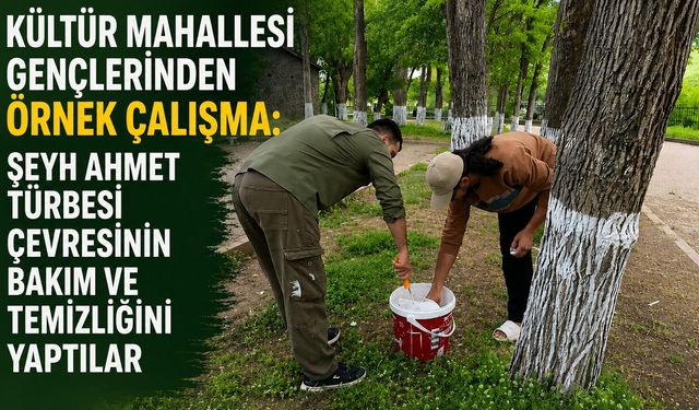 Bingöl’de Şeyh Ahmet Türbesi Çevresinde Örnek Temizlik Çalışması