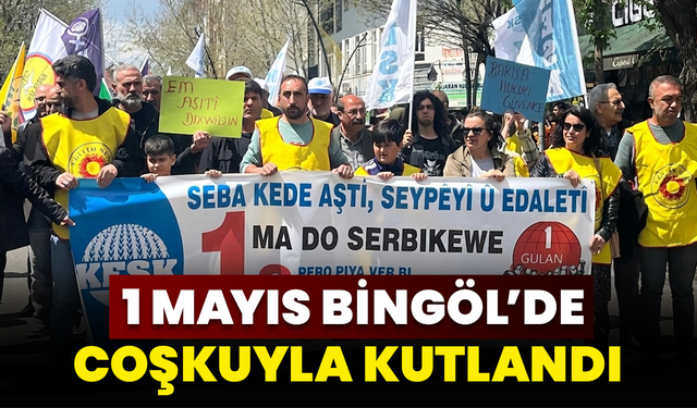 1 Mayıs Bingöl’de Coşkuyla Kutlandı