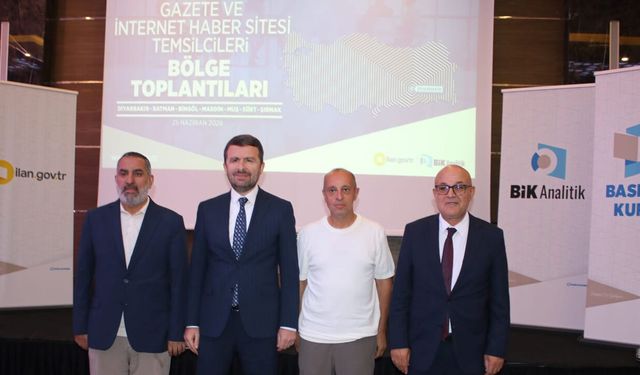 BİK Genel Müdürü Çay, Bölgedeki Gazetelerin Temsilcileriyle Biraraya Geldi