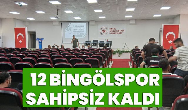 12 Bingölspor Sahipsiz Kaldı