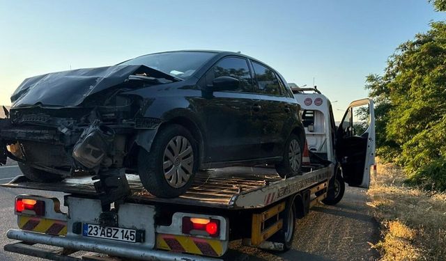 Elazığ Diyarbakır Yolunda Kaza: 1 Yaralı