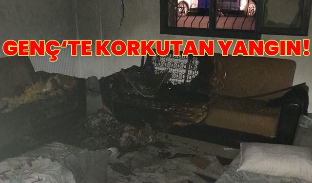 Genç'te Korkutan Yangın!