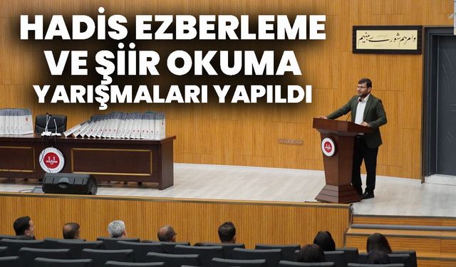 Bingöl’de Hadis Ezberleme ve Şiir Okuma Yarışmaları Yapıldı