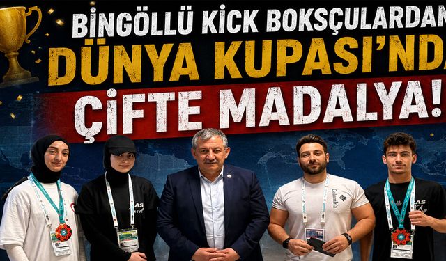 Bingöllü Kick Boksçulardan Çifte Madalya!
