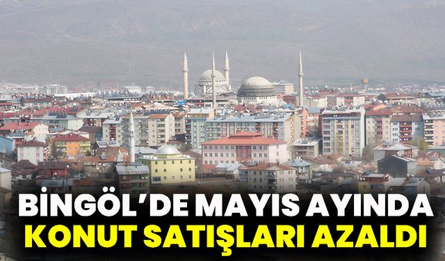 Bingöl’de Mayıs Ayında Konut Satışları Azaldı