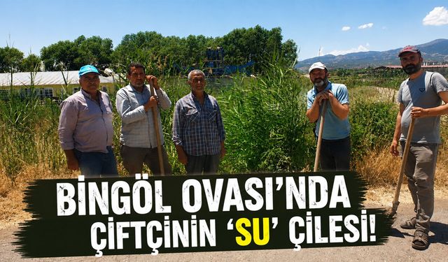 Bingöl Ovası’nda Çiftçinin ‘Su’ Çilesi!