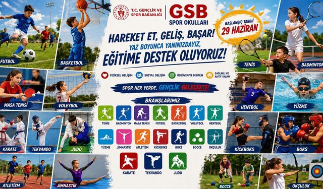Bingöl’de Yaz Spor Okulları için Kayıtlar Sürüyor!