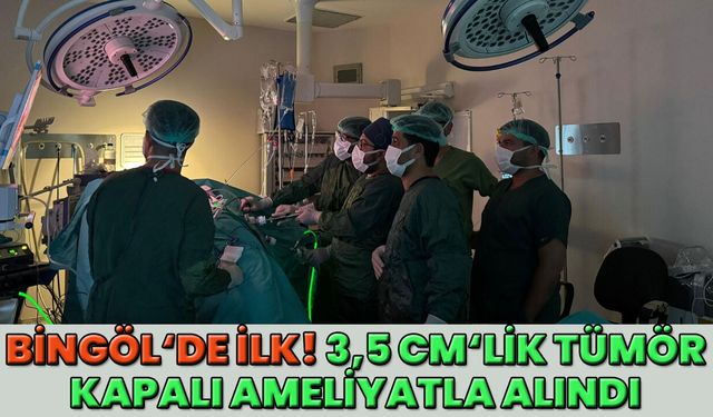 Bingöl’de İlk: 3,5 Santimlik Tümör Kapalı Ameliyatla Alındı