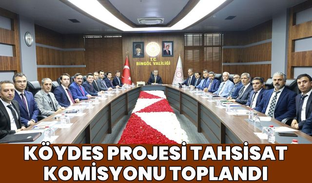 Bingöl’de ‘KÖYDES Projesi Tahsisat Komisyonu’ Toplandı