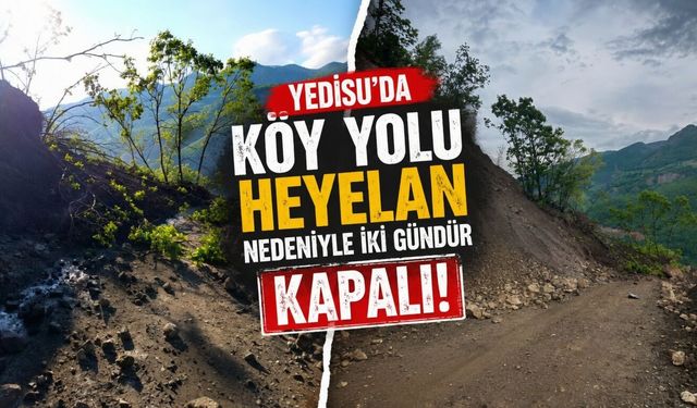 Yedisu’da Köy Yolu Heyelan Nedeniyle İki Gündür Kapalı!