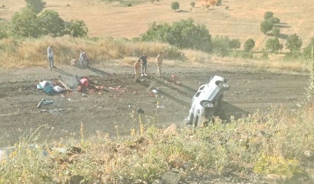 Elazığ’da Kamyonet Şarampole Yuvarlandı, 4 Kişi Yaralandı