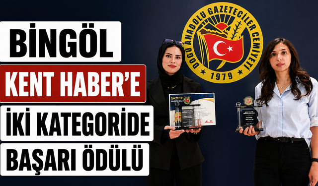 Bingöl Kent Haber'e İki Kategoride Başarı Ödülü
