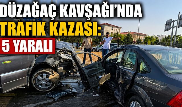 Bingöl'de Trafik Kazası: 1'i Ağır 5 Yaralı!