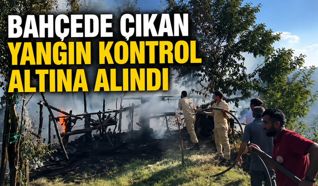Bahçede Çıkan Yangın Kontrol Altına Alındı
