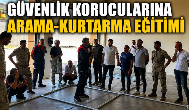 Bingöl’de Güvenlik Korucularına Arama-Kurtarma Eğitimi