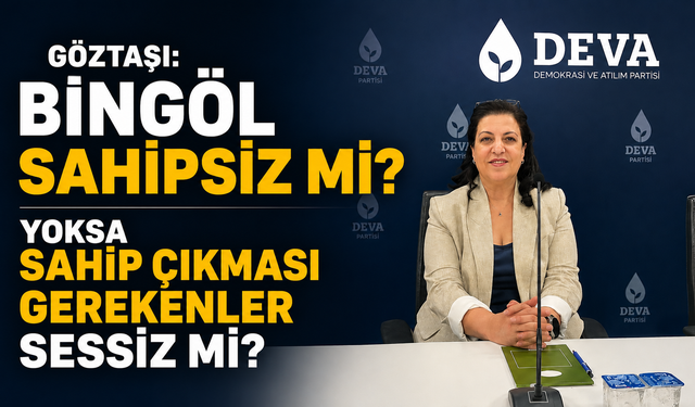 Göztaşı: Bingöl Sahipsiz mi? Yoksa Sahip Çıkması Gerekenler Sessiz mi?
