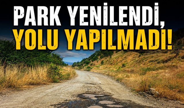 PARK YENİLENDİ, YOLU YAPILMADI!