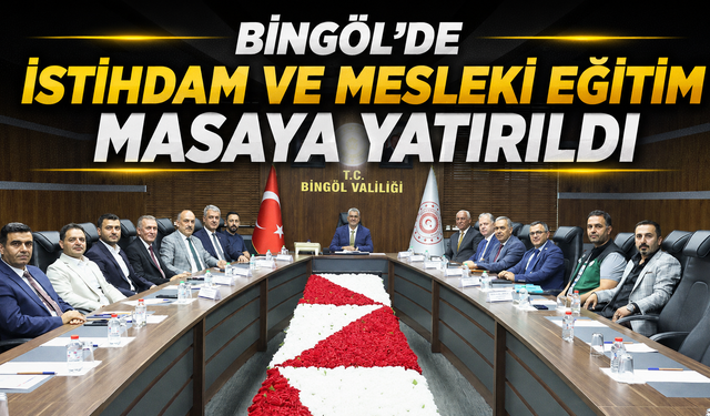 Bingöl’de İstihdam ve Mesleki Eğitim Masaya Yatırıldı
