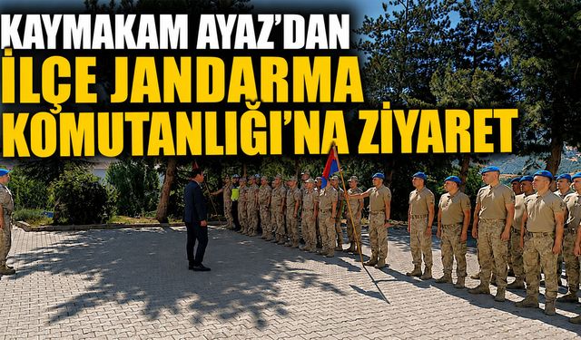 Solhan Kaymakamı Ayaz’dan İlçe Jandarma Komutanlığı’na Ziyaret