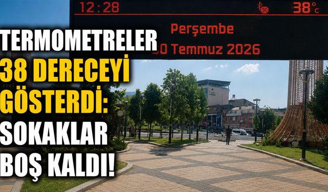Bingöl'de Termometreler 38 Dereceyi Gösterdi: Sokaklar Boş Kaldı!