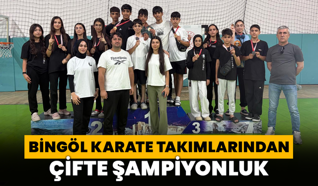 Bingöl Karate Takımlarından Çifte Şampiyonluk