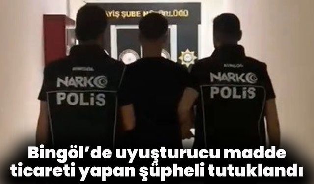 Bingöl’de uyuşturucu madde ticareti yapan şüpheli tutuklandı