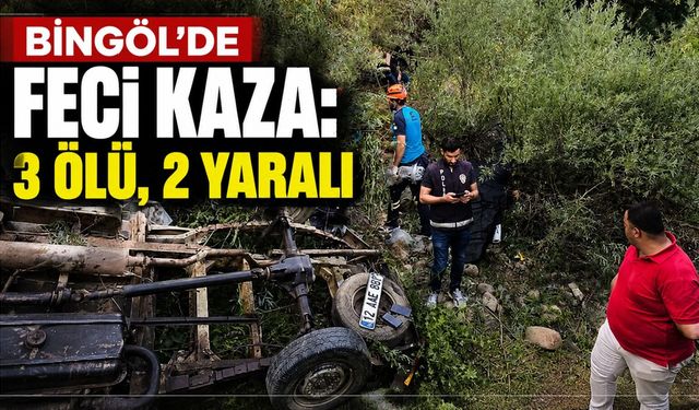Bingöl'de Feci Kaza: 3 Ölü, 2 Yaralı