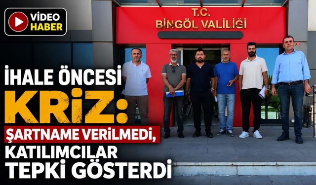 İhale Öncesi Kriz: Şartname Verilmedi, Katılımcılar Tepki Gösterdi