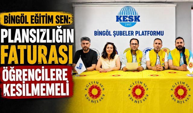 Eğitim Sen'den Okul İhalelerine Tepki: Plansızlığın Faturası Öğrencilere Kesilmemeli!