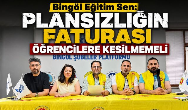 Eğitim Sen'den Okul İhalelerine Tepki: Plansızlığın Faturası Öğrencilere Kesilmemeli!