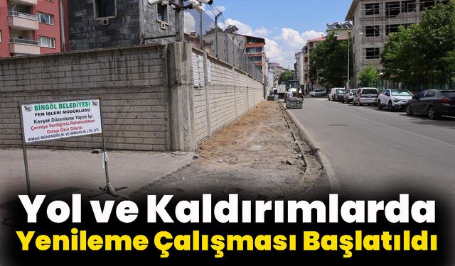 Yol ve Kaldırımlarda Yenileme Çalışması Başlatıldı