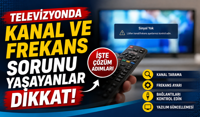 Televizyonda Kanal Ve Frekans Sorunu Yaşayanlar Dikkat! İşte Çözüm Adımları
