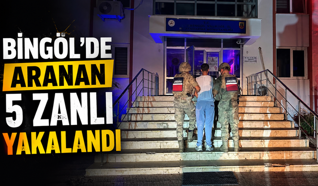 Bingöl’de Aranan 5 Zanlı Yakalandı